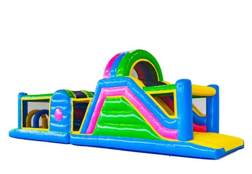 Order obstacle course in Happy colors for kids. Buy inflatable obstacle courses now online at JB Inflatables UK