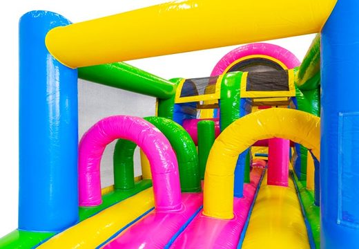 Buy obstacle course in Happy colors for kids. Order inflatable obstacle courses now online at JB Inflatables UK