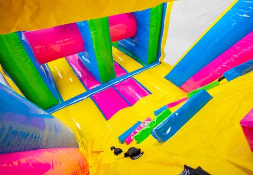 Order 13 meters inflatable obstacle course in Happy colors for kids. Buy inflatable obstacle courses now online at JB Inflatables UK