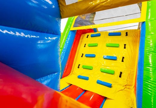 Buy 13 meter long Comic inflatable obstacle course for children. Order inflatable obstacle courses now online at JB Inflatables UK