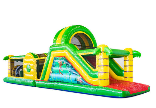 Order obstacle course in theme Jungle for kids. Buy inflatable obstacle courses now online at JB Inflatables UK