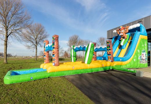 Order Inflatable Hawaii Drop and Slide Water Slide for Kids.  Buy waterslides now online at JB Inflatables UK
