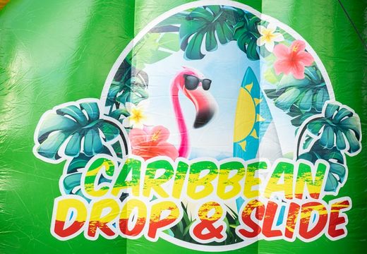 Order Drop and Slide in theme Caribbean for kids. Buy waterslides now online at JB Inflatables UK