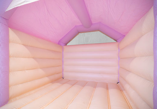 Order A Frame bouncy castle in pastel colors purple mint for children. Inflatables for sale online at JB Inflatables UK