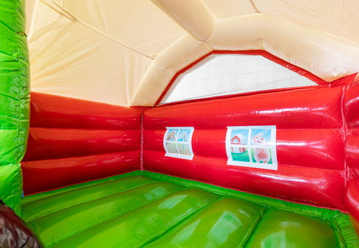 Order Slide Combo inflatable air cushion in Tractor theme for children. Buy inflatable air cushions at JB Inflatables UK