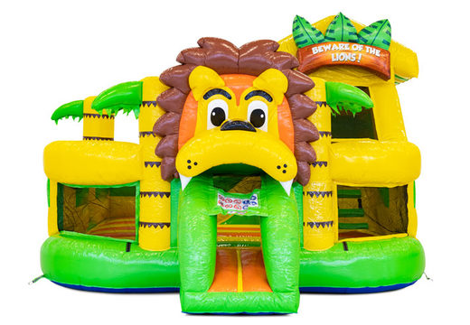 Order inflatable Funcity bouncy castle in theme Lion for children. Buy inflatable bouncers now at JB Inflatables UK