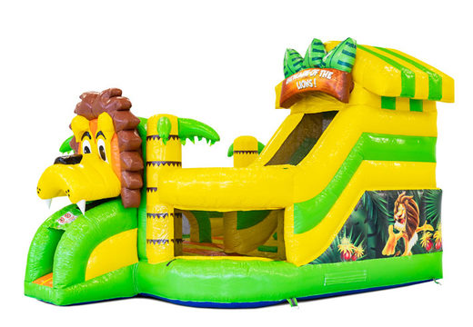 Buy inflatable Funcity bouncy castle in the Lion theme for children. Order now inflatable bouncy castles at JB Inflatables UK