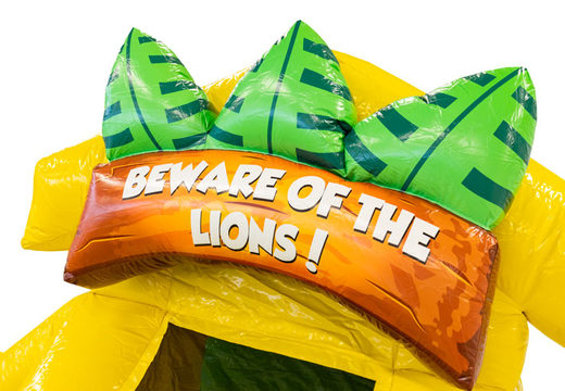 Buy inflatable Funcity bouncy castle in Lion theme for kids. Inflatable bouncy castles for sale at JB Inflatables UK
