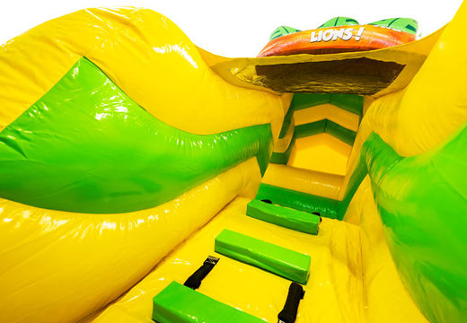 Funcity air cushion for sale in Lion theme for children. Order inflatable air cushions at JB Inflatables UK