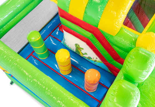 Order inflatable Mini Multiplay Crocodil bouncy castle for kids. Inflatable bouncers for sale at JB Inflatables UK