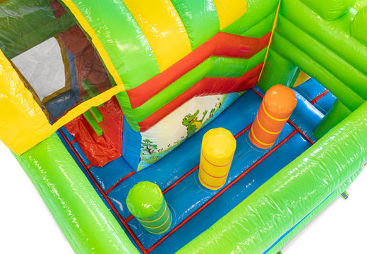 Mini Multiplay inflatable air cushion for sale in Crocodil theme for children. Order inflatable air cushions at JB Inflatables UK
