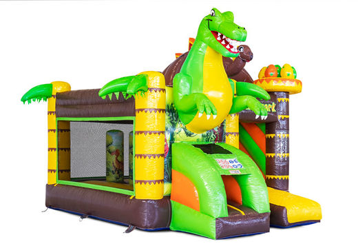 Inflatable Mini Multiplay bouncy castle in Dino theme for sale at JB Inflatables. Order inflatable bouncers at JB Inflatables UK