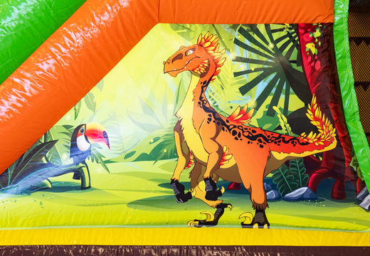 Order inflatable Mini Multiplay bouncy castle in theme Dino for children. Buy inflatable bouncy castles at JB Inflatables UK