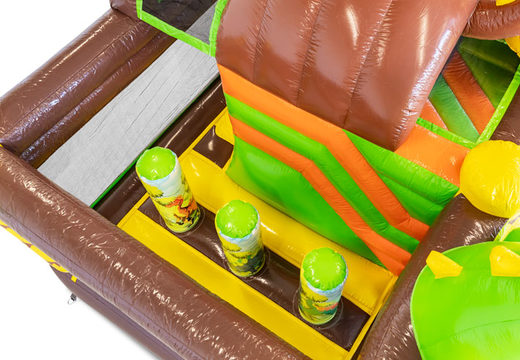 Order inflatable Mini Multiplay Dino bouncy castle for kids. Inflatable bouncers for sale at JB Inflatables UK