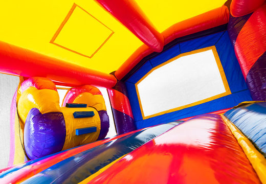 Order Slide Park Combo inflatable bouncy castle in Unicorn theme for children. Order now online inflatable bouncy castles with slide at JB Inflatables UK