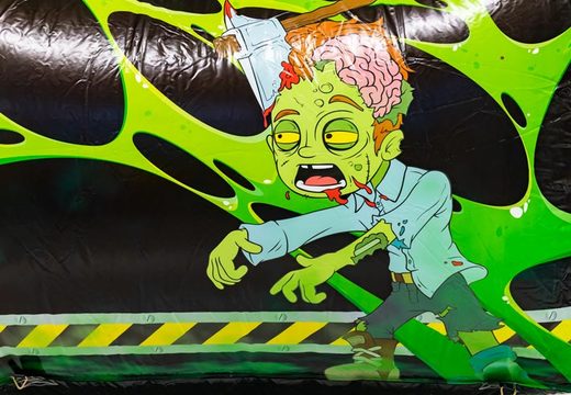 Zombie details in laser tag arena