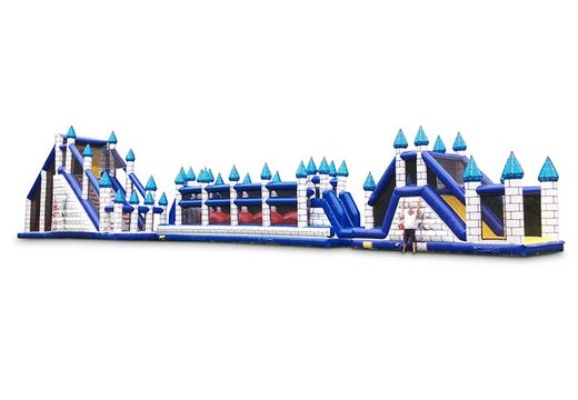 Inflatable mega obstacle course castle