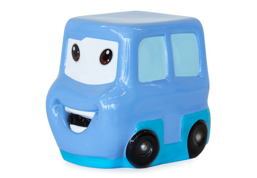 Stool to sit on for children in the shape of a car