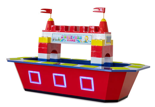Play table in the shape of a ship for children to play with at home or, for example, a daycare center
