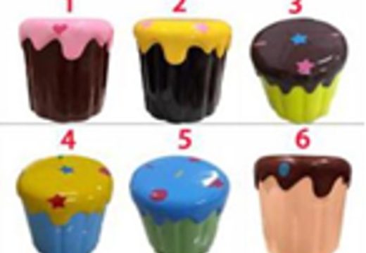 Order stool with cupcake print online for children