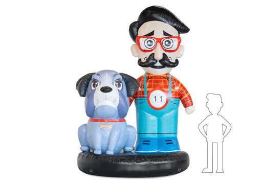 Order inflatable Abraham doll with dog online
