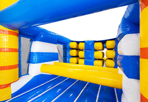 Hole and pillars in obstacle course module surf theme