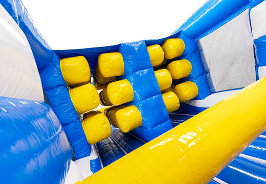 Yellow blue white obstacle course custom build at JB