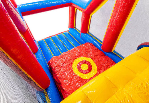 Airbag to jump into in modular obstacle course Base Jump