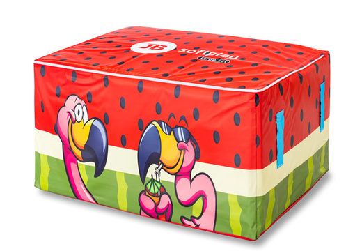 Box for storing softplay in Flamingo Hawaii theme for sale at JB