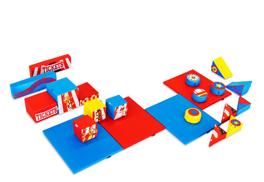 Large Softplay set in Rollercoaster theme with colorful blocks to play with