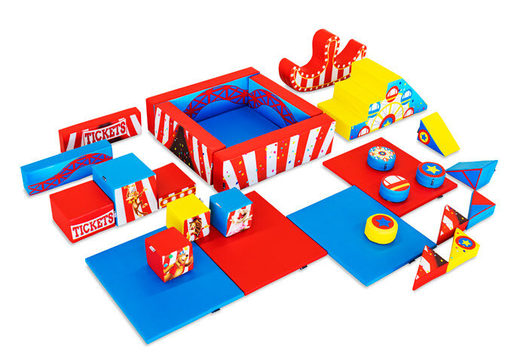 XXL Rollercoaster-themed Softplay Set with Colorful Blocks to Play