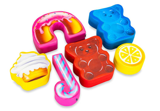 Softplay theme set with candy images of animals