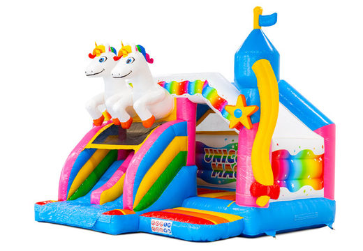 Buy inflatable castle Slide Combo online with 3D figures and slide at JB