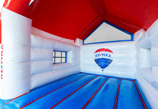 Custom inflatable castle with logo made by JB in Meppel